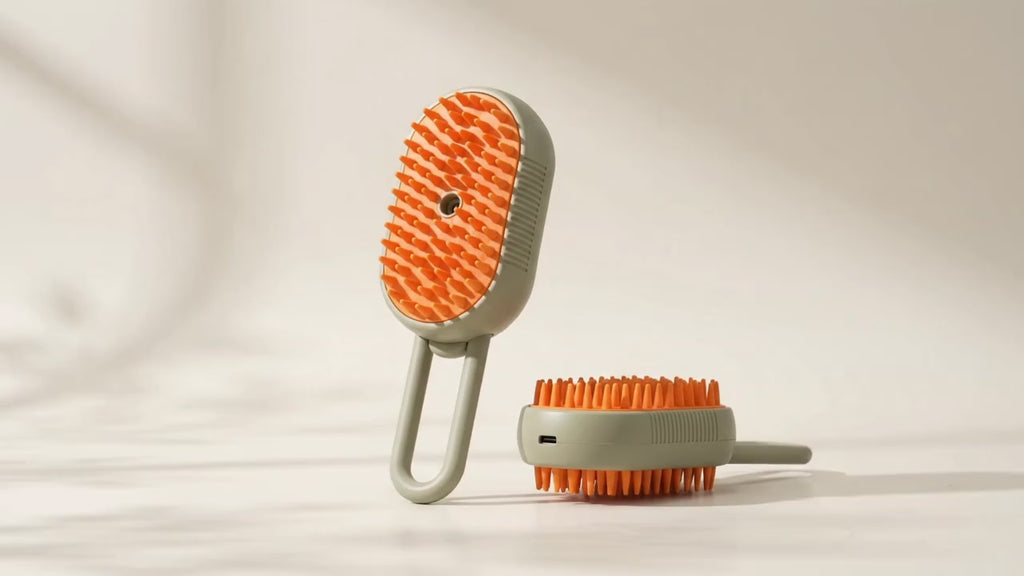 3-in-1 Pet Steam Brush for Dogs & Cats – Multifunctional Grooming Comb, Hair Remover & Massage Brush